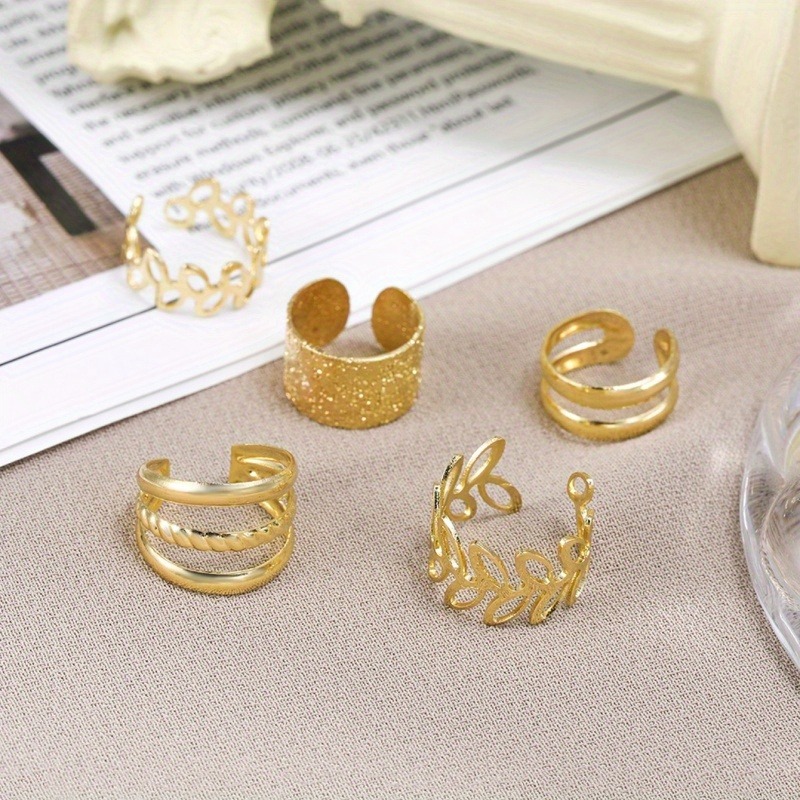5pcs Ear Cuff Set for Women, No Piercing Clip-On Earrings